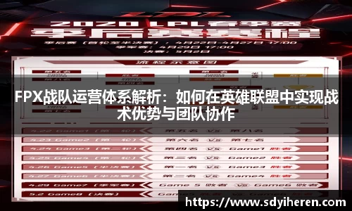 FPX战队运营体系解析：如何在英雄联盟中实现战术优势与团队协作